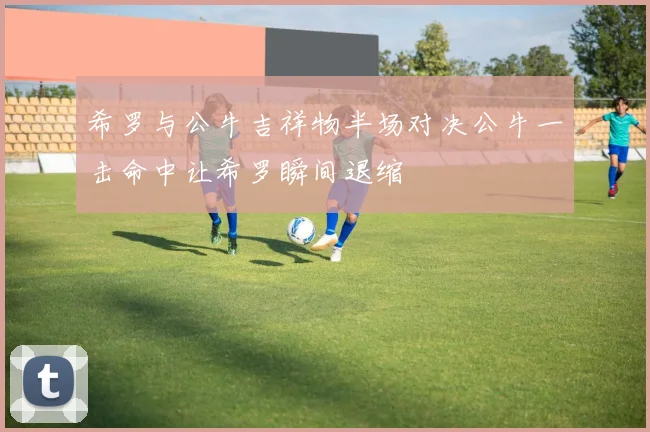 希罗与公牛吉祥物半场对决公牛一击命中让希罗瞬间退缩